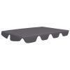 vidaXL Replacement Canopy for Garden Swing Anthracite 74"/66.1"x43.3"/57.1"