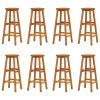 9 Piece Patio Bar Set Solid Wood Acacia