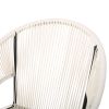 Chrissy Outdoor White Modern Faux Rattan Club Chairs (Set of 2)