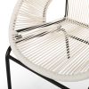 Chrissy Outdoor White Modern Faux Rattan Club Chairs (Set of 2)