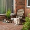 Milan Outdoor Acacia Folding Gray Adirondack Chair