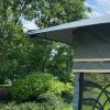 13x10 Outdoor Patio Gazebo Canopy Tent With Ventilated Double Roof And Mosquito net(Detachable Mesh Screen On All Sides); Suitable for Lawn; Garden; B