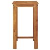 Patio Bar Table 23.6"x23.6"x41.3" Solid Wood Acacia