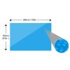vidaXL Pool Cover 102 x 63 inch PE Blue Rectangular