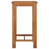 Patio Bar Table 23.6"x23.6"x41.3" Solid Wood Acacia