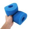 2PCS Swimming Pool Filter Sponge for Intex Type A, Washable Foam Cartridge