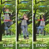 Gardtech 7.2 FT Rope Climbing Ladder;  Rope Swing Ladder;  Backyard Playground Obstacle Course Set Attachments for Warrior Slack Line Jungle Gym Play