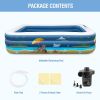 Inflatable Swimming Pool for Family, FUNAVO 100" X 71" X 22" Full-Sized Inflatable Kiddie Pools, Lounge Pool for Baby Toddlers Kids Adults, Outdoor Ba