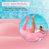 Giant inflatable flamingo swimming pool floating; swimming pool floating lounge floating raft adult children's party decorative toys
