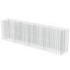 vidaXL Gabion Raised Bed Galvanized Steel 141.7"x19.7"x39.4"