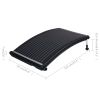 vidaXL Curved Pool Solar Heating Panels 3 pcs 43.3"x25.6"