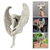 1pcs Sorrow Angel Statue Crafts, Pure White Love Angle With Wings Sculpture Ornaments, For Home Decor Bedroom Office Garden Tabletop