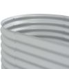 vidaXL Garden Raised Bed 157.5"x31.5"x17.3" Galvanized Steel Silver