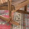 Vivian Outdoor Acacia Adirondack Rocking Chair Natural Wood