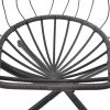 Indoor outdoor patio Wicker Hanging Chair Swing Chair Patio Egg Chair UV Resistant Blue cushion Aluminum frame