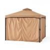 Sonoma Outdoor Curtains With Mosquito Netting 10 x 10 Foot Gazebo