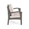 Outdoor Wicker Club Chairs with Gray Cushions (Set of 2)