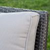 Outdoor Wicker Club Chairs with Gray Cushions (Set of 2)