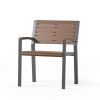 Outdoor Aluminum Chairs; Set of 2