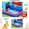 Inflatable Jumper Bounce House - Playground Backyard Playhouse Park Jumping Castle with Splash Pool &amp; Beach Volleyball Plus Heavy Duty Blower for