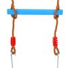 Outdoor Toddler Swing Set for Backyard; Playground Swing Sets with Climbing Ladder; Swing and Climbing Playset for Kids