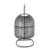 Nest Balcony Hanging Chair; 300 LBS Capacity for Home; 37.4x41.34x76.77 (Grey)