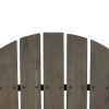 Kandyce Outdoor Acacia Wood Folding Adirondack Grey Chair With Cup Holder