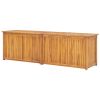 vidaXL Patio Box 68.9"x19.7"x21.7" Solid Wood Teak