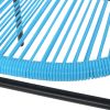 Chrissy Outdoor Blue Modern Faux Rattan Club Chairs (Set of 2)
