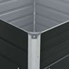 vidaXL Raised Garden Bed 39.4"x39.4"x17.7" Galvanized Steel Anthracite