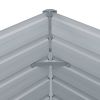vidaXL Raised Garden Bed 39.4"x39.4"x17.7" Galvanized Steel Anthracite