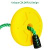 Tree Swing Toys for Kids;  Climbing Rope Platforms Seat Swing Disc with Connect Strap & Carabiners;  Outdoor Swing Set for Backyard and Playground Acc