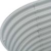 vidaXL Garden Raised Bed 63"x31.5"x17.3" Galvanized Steel Silver