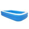 Free shipping 102*70*22in blue PVC cuboid with wall thickness of 0.3mm for inflatable swimming pool  Full-Sized Family Kiddie Blow up Pool for Kids, A