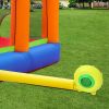 Inflatable Jumper Bounce House - Playground Backyard Playhouse Park Jumping Castle with Splash Pool &amp; Beach Volleyball Plus Heavy Duty Blower for