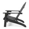 Dark Gray Hollywood Foldable Solid Wood ADIRONDACK Chair