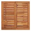 Patio Bar Table 23.6"x23.6"x41.3" Solid Wood Acacia