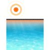 vidaXL Floating Round PE Solar Pool Film 179" Blue