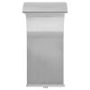 vidaXL Pool Fountain Stainless Steel 17.7"x11.8"x25.6" Silver