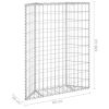 vidaXL Trapezium Gabion Raised Bed Galvanized Steel 31.5"x7.9"x39.4"