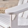 Outdoor foldable solid wood ADIRONDACK white chair