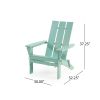Classic Fruit Green Outdoor Solid Wood Adirondack Chair Garden Folding Leisure Chair