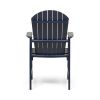 Outdoor Weather Resistant Acacia Wood Adirondack Dining Chairs (Set of 2)