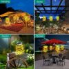 4PCS Solar Pineapple LED Lights Waterproof Hanging Lantern Garden Decor 60 LEDs