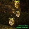 4PCS Solar Pineapple LED Lights Waterproof Hanging Lantern Garden Decor 60 LEDs