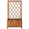 vidaXL Garden Raised Bed with Trellis Solid Acacia Wood