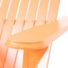 Cartagena Outdoor Acacia Wood AdirondackTangerine Chair