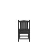HDPE Dining Chair; Gray; With Cushion; No Armrest; Set of 2