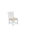 HDPE Dining Chair; White; With Cushion; No Armrest; Set of 2