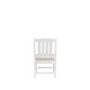 HDPE Dining Chair; White; With Cushion; No Armrest; Set of 2